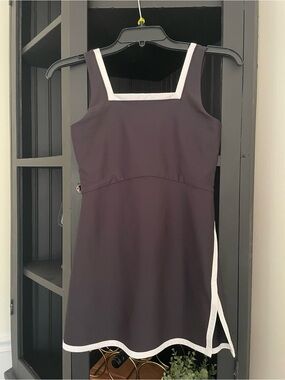 Old Navy Black Mini Dress with White Trim